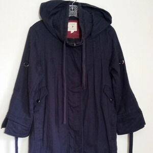 Forever 21 blue lined utility jacket women's size medium